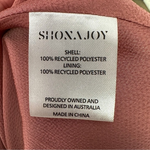 Shona Joy Luxe Twist Front Sleeveless Midi Wedding Guest Dress Rose Women US 4 - Picture 11 of 12